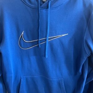 Nike Blue Sweatshirt with Embroidered Swoosh